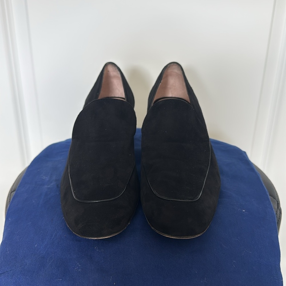 Stuart Weitzman Carmella Lucite Block Heel Suede … - image 2